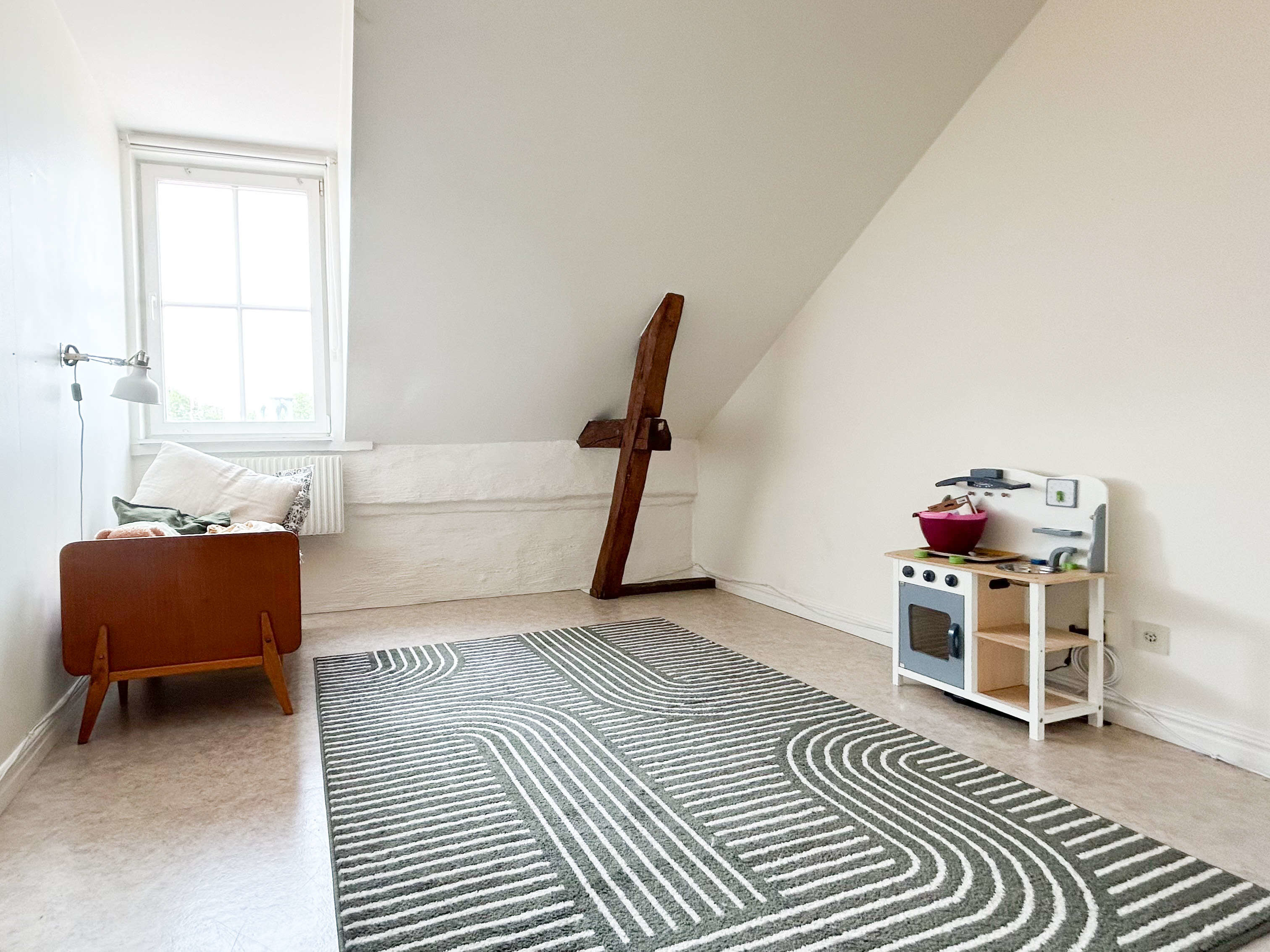 Litet sovrum i en fyrarummare på Hanyverksgatan 12